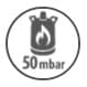 Gas 50 mbar - Gasbetrieb mit 50 mbar