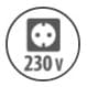 Steckdose 230 V - Betrieb mit 230 Volt