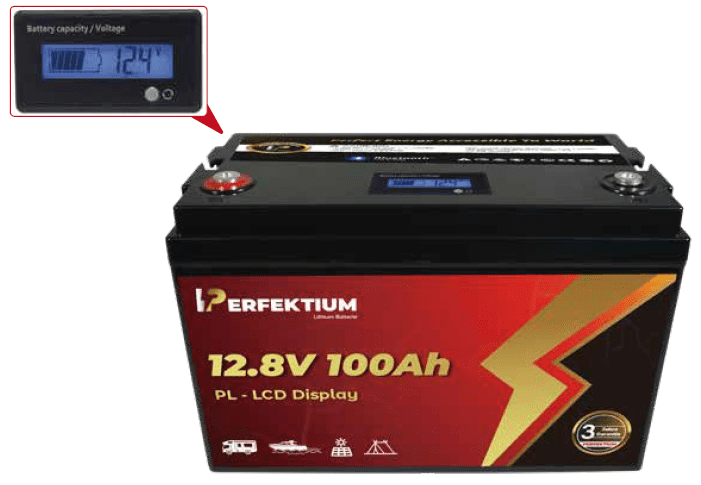 Lithium-Batterie LCD-Display – PL-12.8V-100Ah